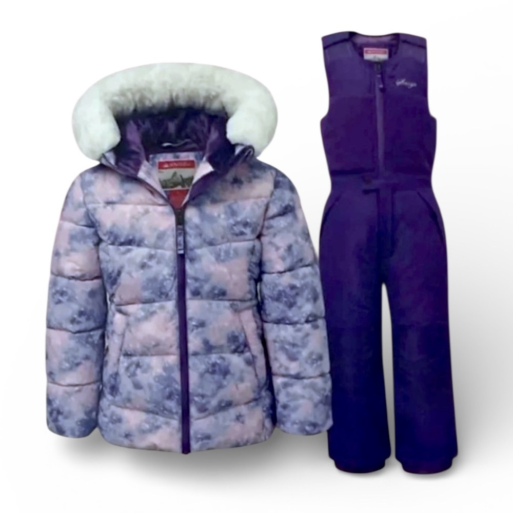 (NWT) SNOZU Kids' 2-PC Snowsuit, Purple & Pink, Size: 2T